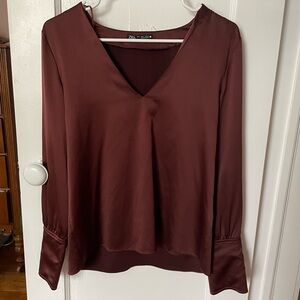 Zara satin top
